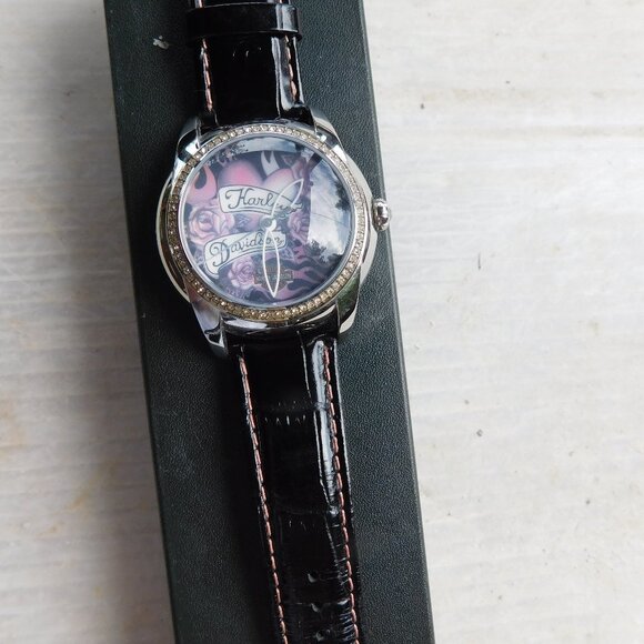 Ladies Harley Davidson Bulova Wrist Watch - Picture 5 of 6
